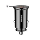 Incarcator bricheta auto 30W Baseus CCALL-YS01 Circular Plastic PPS 1x USB 4.5V /5A 1x USB Type-C 5V /3A negru