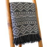 Patura Boho Confort - 125x150cm - Gri Geometric