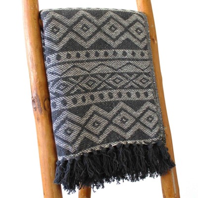 Patura Boho Confort - 125x150cm - Gri Geometric foto