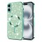 Husa premium iPhone 16 Plus Techsuit Luxury Glitter MagSafe, verde deschis