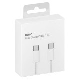OEM (MQKJ3ZM) - Cablu Date si Incarcare, USB-C la USB-C, 60W, 1m, Braided, White [blister]