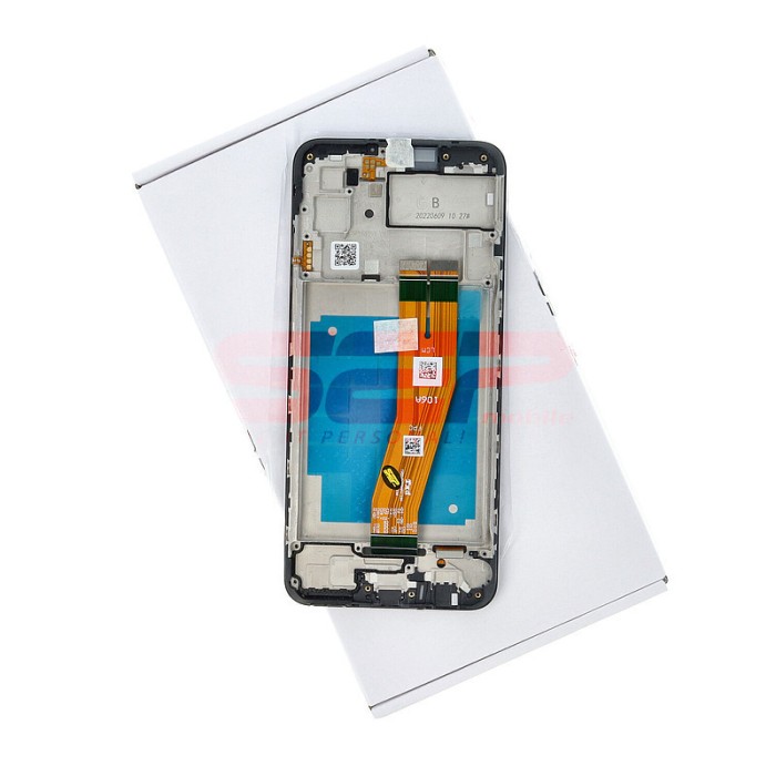 LCD+Touchscreen cu Rama Samsung Galaxy A03 / A035F BLACK Original Service Pack VERS. NON-EU (160mm)