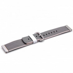 Armband 20mm grau nylon pentru samsung gear s2 classic, moto 360 2g 42mm u.a., , foto