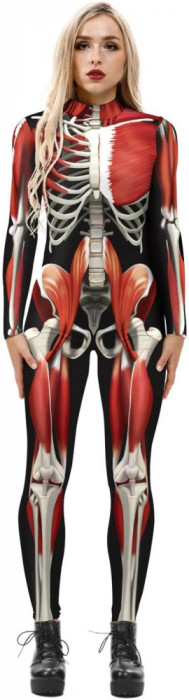 Pentru Cosplay Muschi Body Costum Pentru Adulti Unisex - Salopeta Adult Spandex