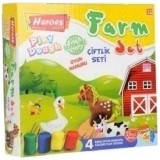 Play-Dough: Heroes Ferma set plastilina 15 bucati