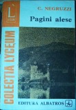 Pagini alese, Constantin Negruzzi