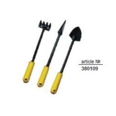 Set 3 unelte de gradina cu maner plastic, TopGarden 380109