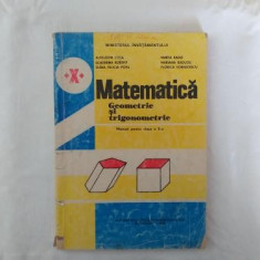 Geometrie si trigonometrie manual clasa a X-a 1995