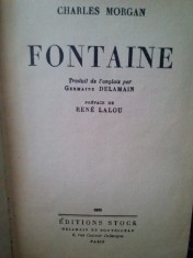 Charles Morgan - Fontaine (Editia: 1939) foto
