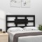 Gossi tablie de pat, negru, 95,5x4x100 cm, lemn masiv de pin