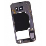 Carcasa Mijloc Samsung G920 Galaxy S6 Azur-Blue Orig Swap