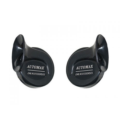 Set 2 claxoane auto Automax 12V Negre cu tonuri inalte si joase
