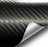 Folie colantare auto Carbon 3D Negru, 3,0m x 1,52m, AVEX