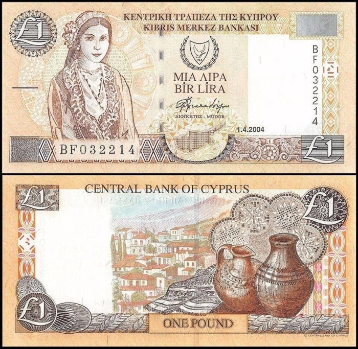 Cipru 2004 - 1 pound UNC