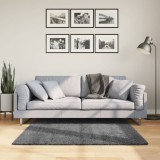 vidaXL Covor &bdquo;OVIEDO&rdquo;, fire scurte, antracit, 120x120 cm