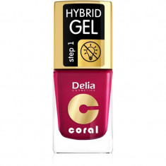 Delia Cosmetics Coral Nail Enamel Hybrid Gel lac de unghii sub forma de gel culoare 06 11 ml