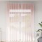 Gossi perdele voal cu bucle 2 buc roz deschis 140x260 cm