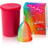 Yuuki Rainbow Line 1 + cup cupe menstruale mărime large (⌀ 46 mm, 24 ml) 1 buc