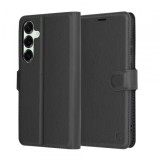 Husa pentru Samsung Galaxy S25+ S936, Techsuit, Leather Folio, Neagra