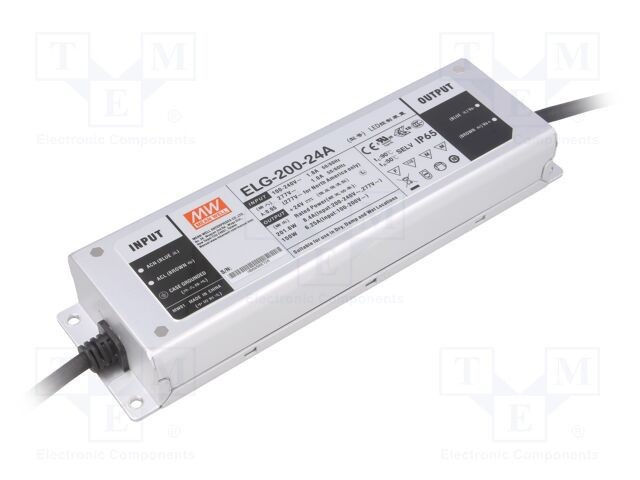 Alimentator pulsatoriu LED MEAN WELL 200W 24VDC 4,2&divide;8,4A 100&divide;305VAC