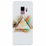 Husa silicon pentru Samsung S9, Abstract Grunge Light Triangle