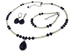 Set bijuterii dama opalit si lapis lazuli