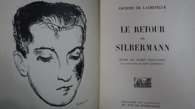 Le Retour de Silbermann, Jacques de Lacretelle, Paris 1929 foto