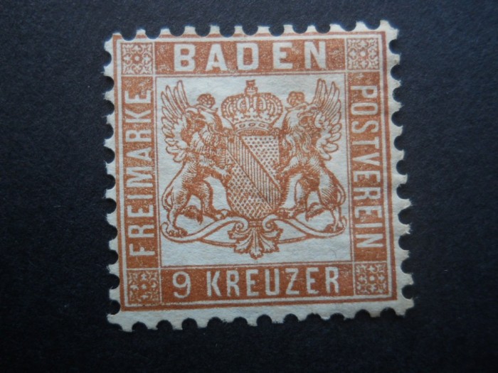 STATE GERMANE ,BADEN NESTAMPILAT