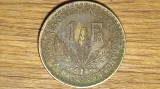 Cumpara ieftin Camerun francez - raritate coloniala - 1 franc 1926 - frumos patinata multicolor ! - stare mult mai buna ca in poza