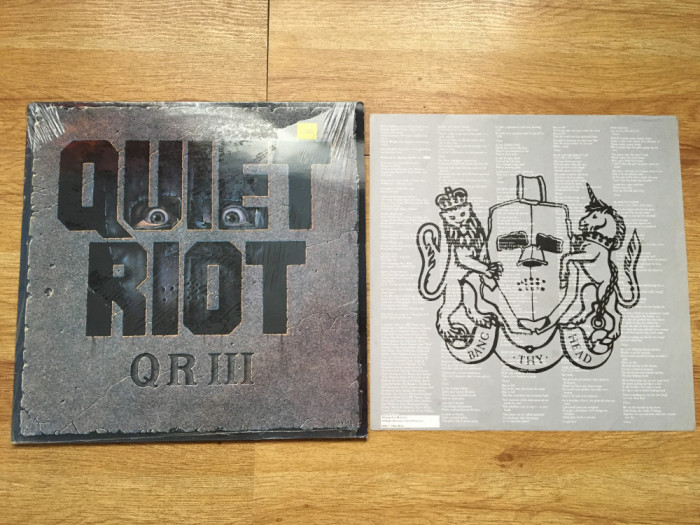 QUIET RIOT - QRIII (1986,CBS,UK) vinil vinyl