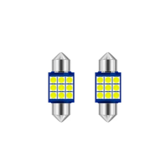 Set 2 Becuri auto LED, C5W Sofit, 9 LED SMD, Canbus fara eroare 31 mm, BZRSH