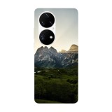 Husa compatibila cu Huawei Nova Y70 model Mountain Sunset, Silicon, TPU, Viceversa, Transparent, Carcasa