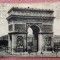 Paris - Arcul de Triumf de la &Eacute;toile. Gaurita in partea de sus - Circulata spre Romania in 1921