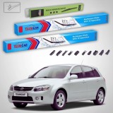 Cumpara ieftin Ștergătoare Kia Cerato I LD Hatchback 2004-2009 | Set Față și Spate Flat Premium &ndash; TeamCar&reg;