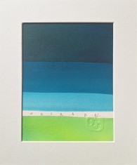 Bogdan Tanase Marinescu - Miniatura caligrafica, haiku Okikaze, 2024