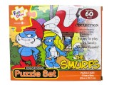 Puzzle copii Strumfii 60 piese joc educativ 28x20 cm