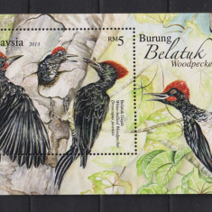 MALAYESIA 2013 FAUNA PASARI MI.BL.166 MNH