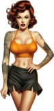 Cumpara ieftin Sticker decorativ, Woman, Negru, 90 cm, 8405ST-11, Oem