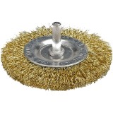 Vorel 06986 - Perie disc 100x- mm fir ondulat tija cilindrica