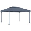 Gossi pavilion, antracit, 400 x 300 cm, aluminiu