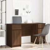 VidaXL Birou, stejar maro, 140x49x76 cm, lemn prelucrat