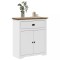 Gossi dulap de hol &bdquo;bodo&rdquo; alb si maro 80x35x90 cm