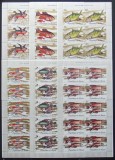 R.GUINEEA-PESTI TROPICALI-serie 12 V.-in bloc de 10 serii-MNH**-RG 152b