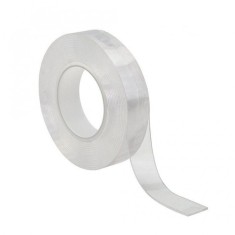 Banda dublu adeziva elSales ELS-BDA transparenta , impermeabila , 2mm x 3 cm , lungime 1 metru