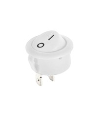 Intrerupator 2 pini ON-OFF 6A 250V alb 18x10mm cu retinere foto