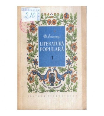 Mihai Eminescu - Literatura populara - Culegeri si prelucrari - 119632 foto
