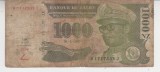 M1 - Bancnota foarte veche - Zair - 1000 zaire