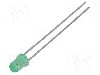 Dioda LED, 3mm, verde, 110...240mcd, 20mA, 2,1...2,4V, BROADCOM (AVAGO) - HLMP-Y802-F0000