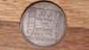 Franta - moneda mare 20 gr. argint - 20 franci francs 1933 - XF+ superb patinata, Europa