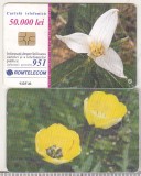 bnk card Cartela telefonica - 2001 50000 lei Flori 5